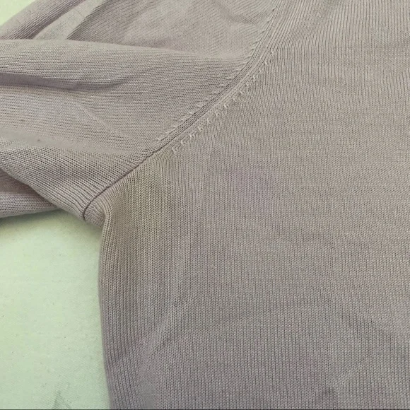 Talbots Size MP Lilac Short Sleeve Blouse - Picture 2 of 8